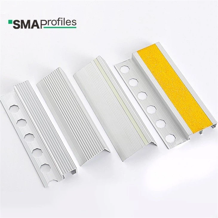 aluminium anti non slip stair edge nosing trim