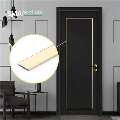 Flat Stainless Steel Trim Għall-Bieb