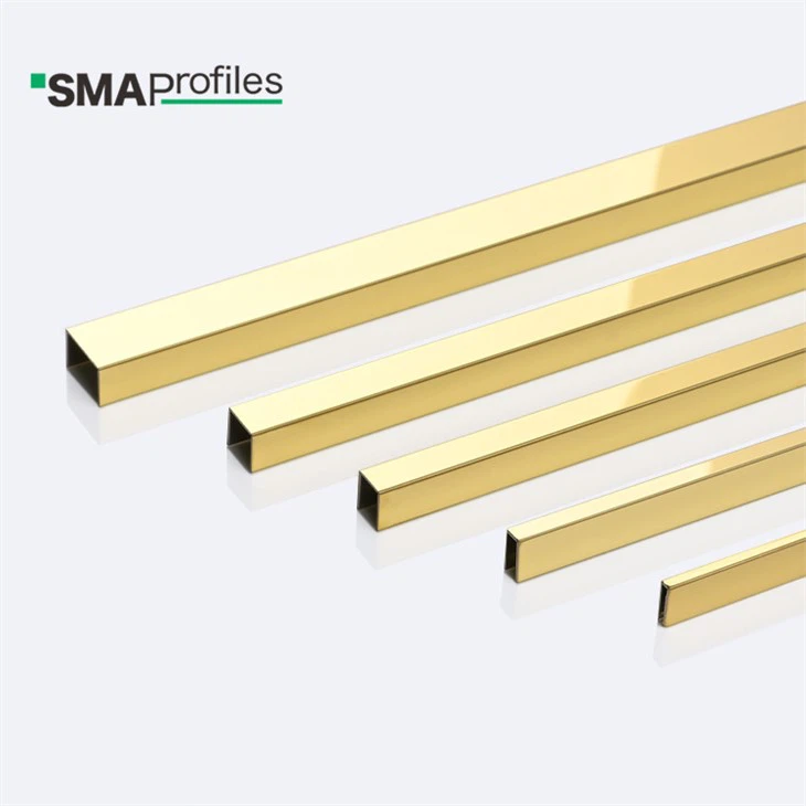 Stainless U Forma Tile Trim